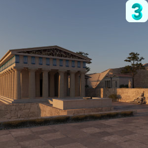 3D Modell des Antiken Delphi