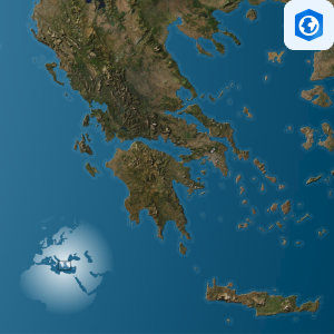 Reliefkarte Griechenland